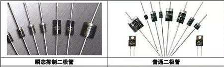 瞬態(tài)抑制二極管、普通二極管